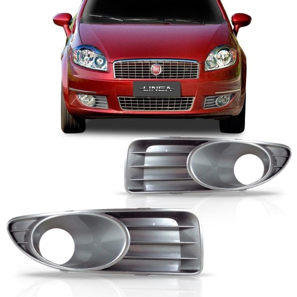 Moldura grade milha linea 2008 09 10 11 12 2013 cinza