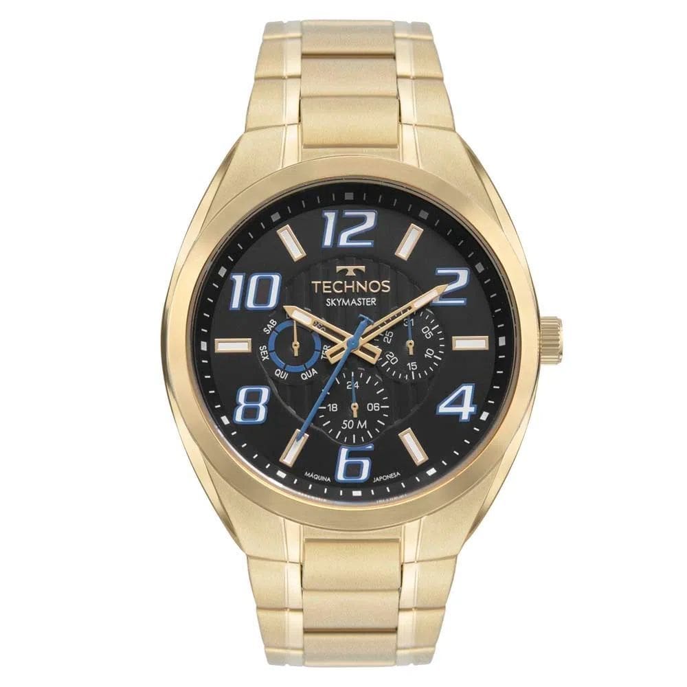 Relógio Technos Masculino Skymaster Dourado 6P29ALL/1P