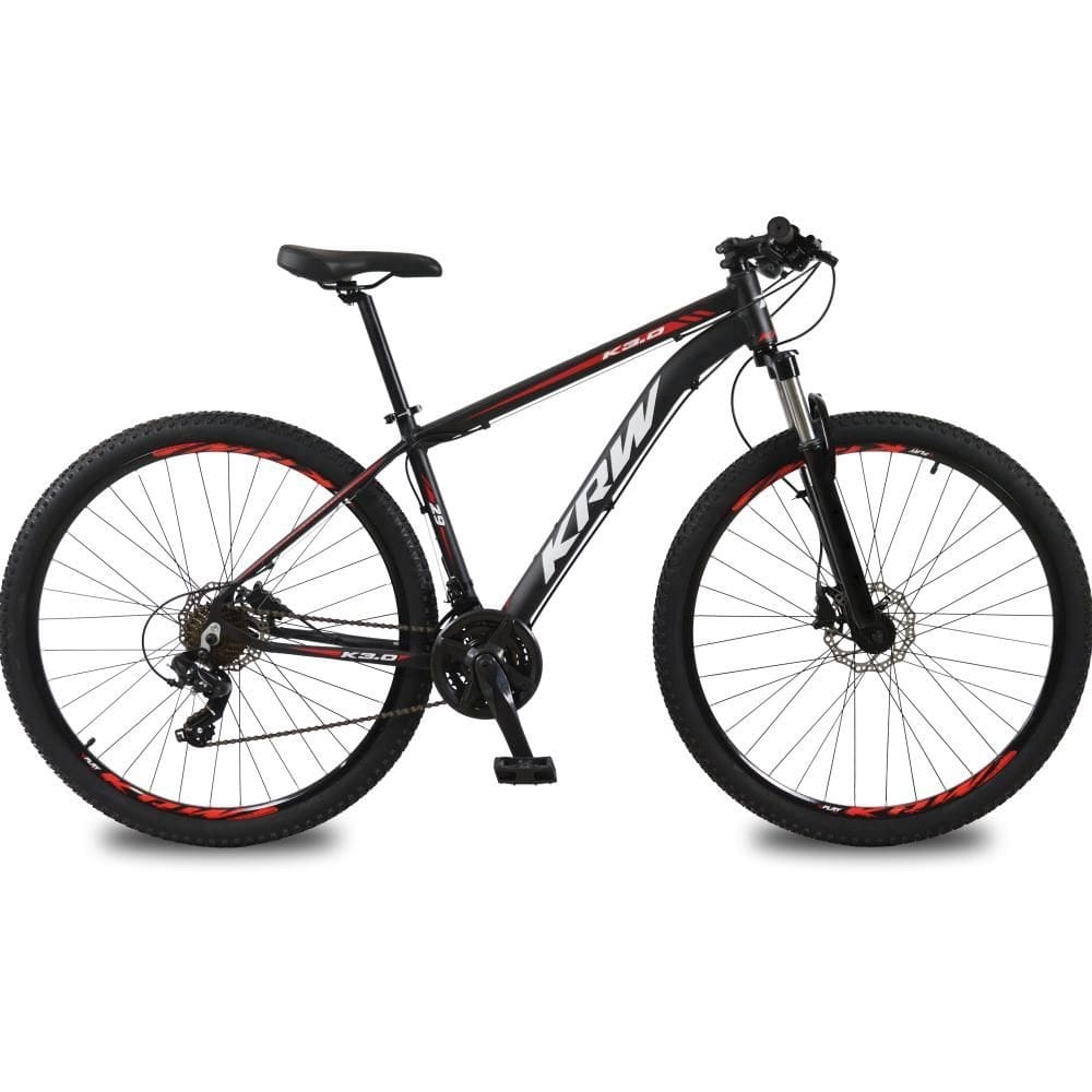 Bicicleta Krw S61 Disc H Aro 29 Susp. Dianteira 24 Marchas - Preto/vermelho