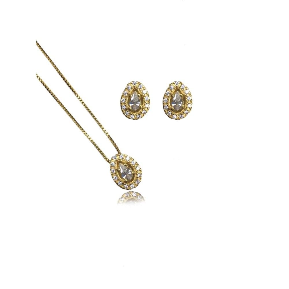 Conjunto De Gotas Com Zircônias [F027]