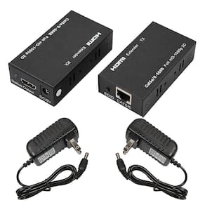 Extensor hdmi até 60m tv full hd cabo utp rede rj45 cat5e/6