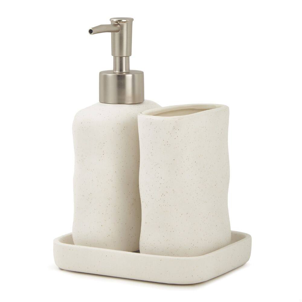 Kit 3 Peças para Banheiro em Cerâmica 18403 Mart