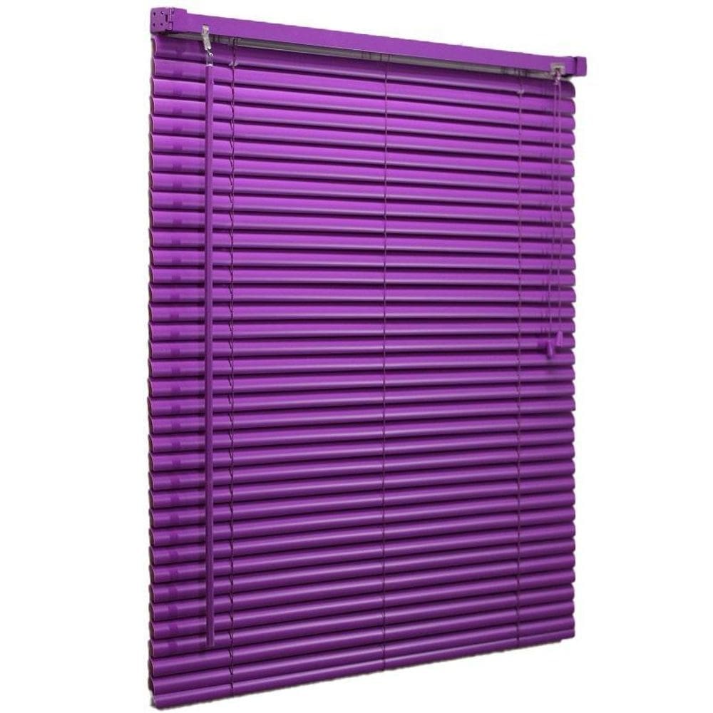 Persiana horizontal pvc lilás 140 l x 140 a cortina completa