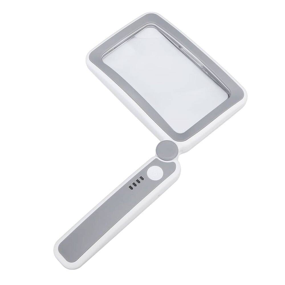 Lupa De Luxo Lente De Aumento com Led Zoom 12x