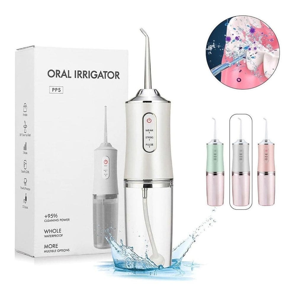 Irrigador oral bucal portátil limpeza profunda water flosser