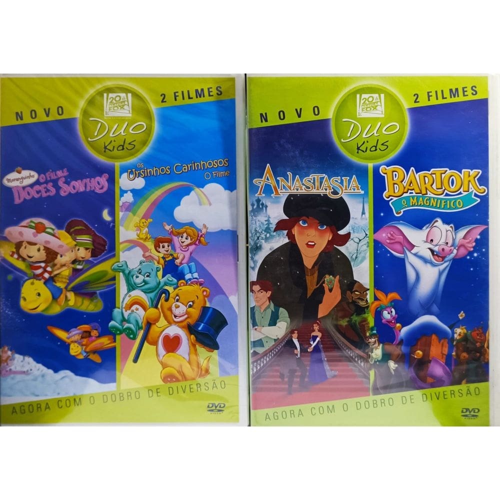 Anastasia/Bartok /+Doces Sonhos/ os Ursinhos carinhos 2 DVDS