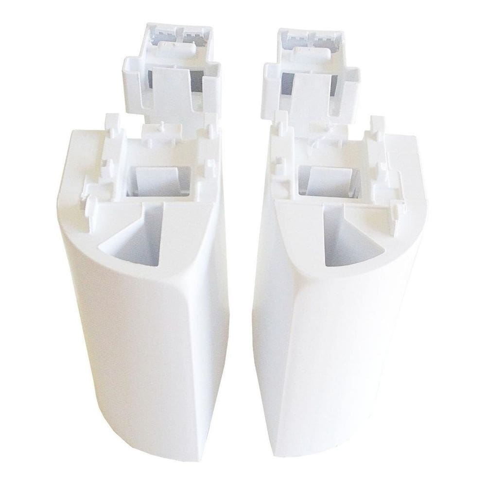 Kit 4 pés fogão esmaltec branco 12cm