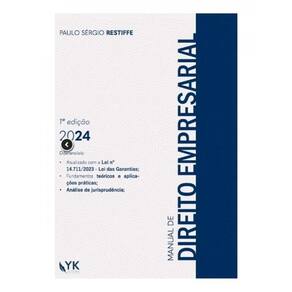 Manual De Direito Empresarial 1ª Edição - 2024