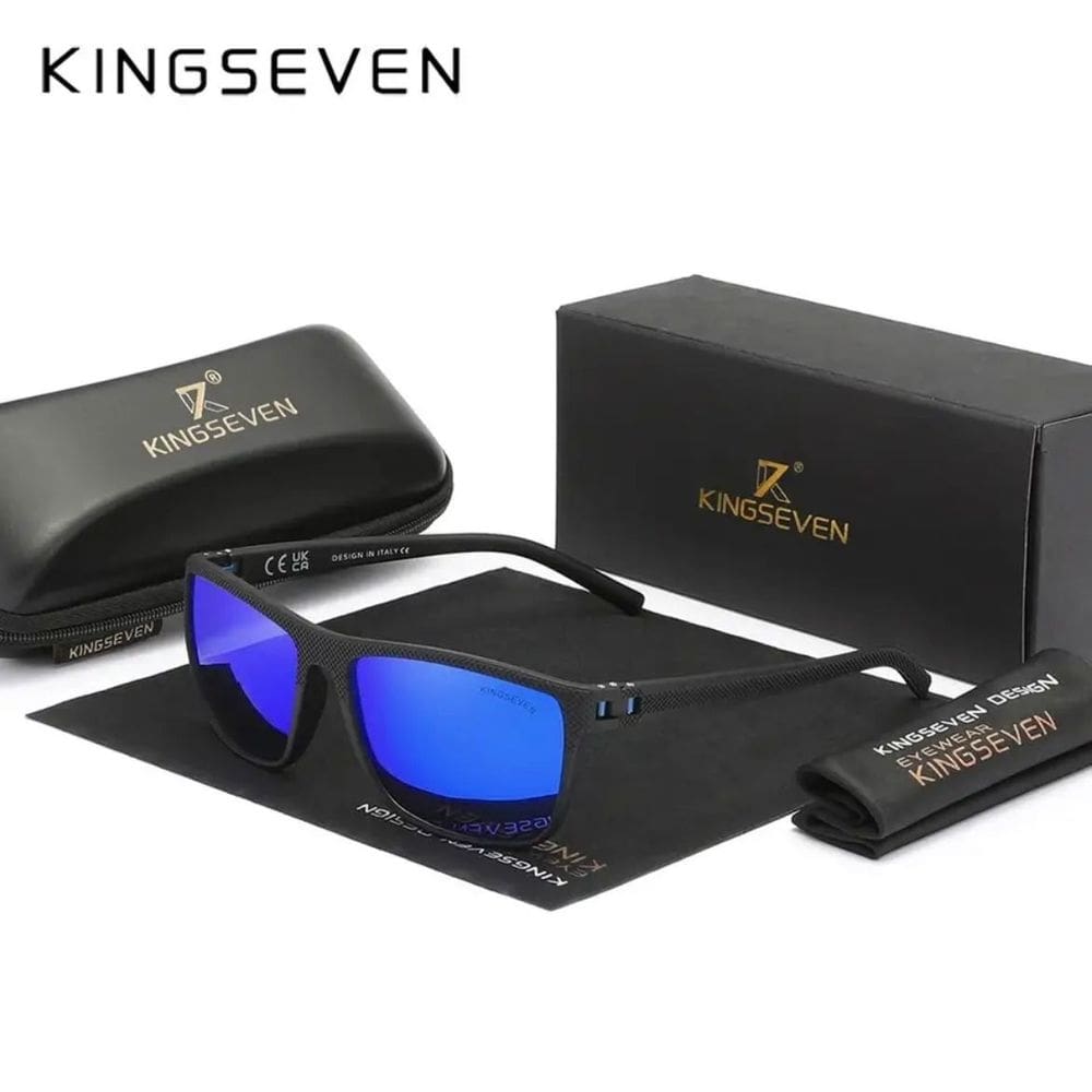 Óculos De Sol Kingseven C32 Uv400 Polarizado Black/blue