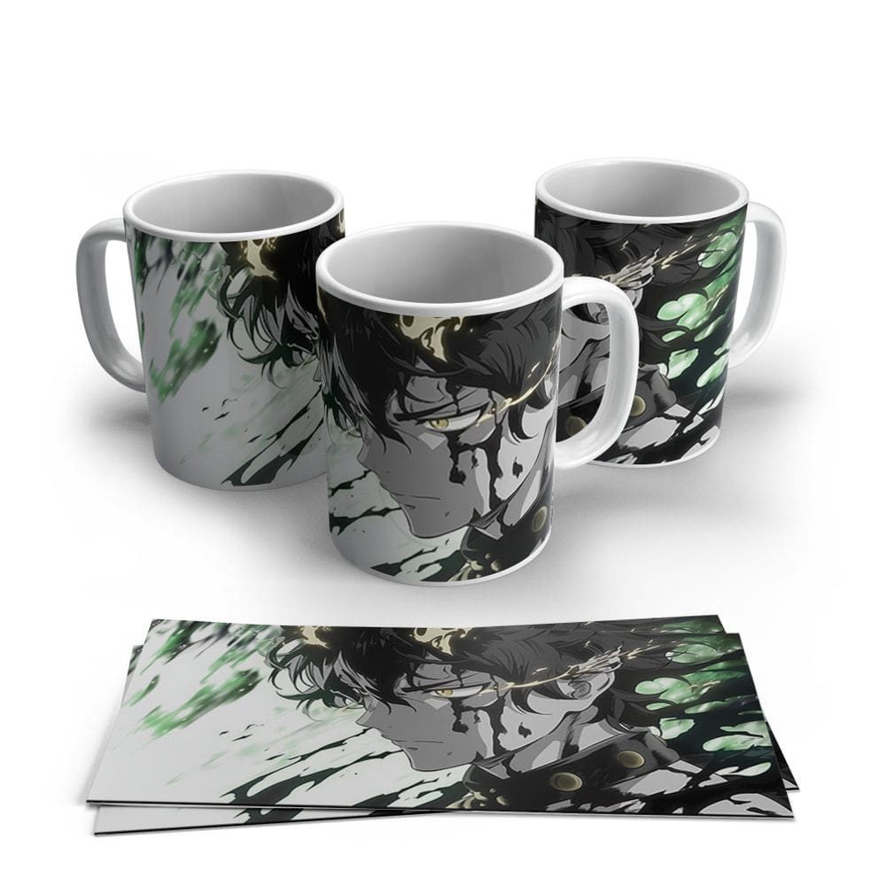 Caneca de Porcela Anime Black Cover Modelo 22