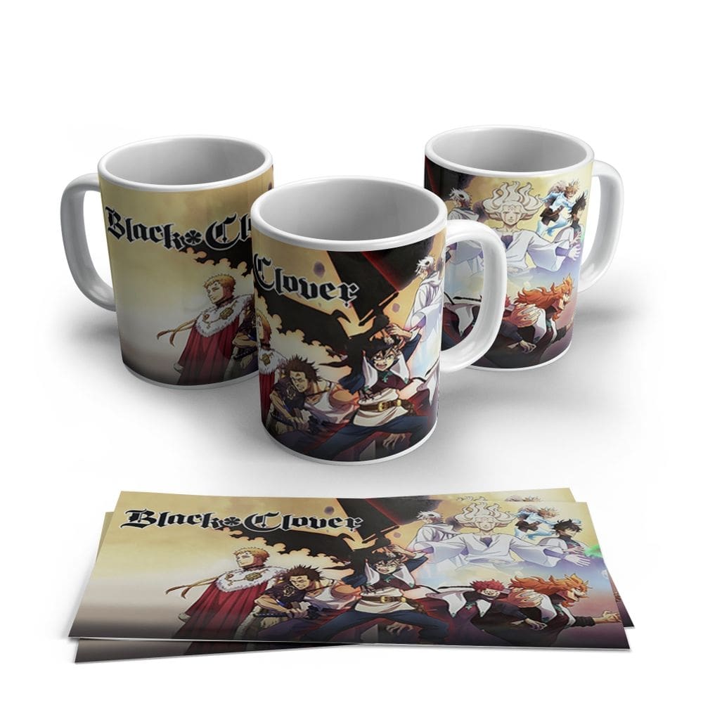 Caneca de Porcela Anime Black Cover Modelo 21