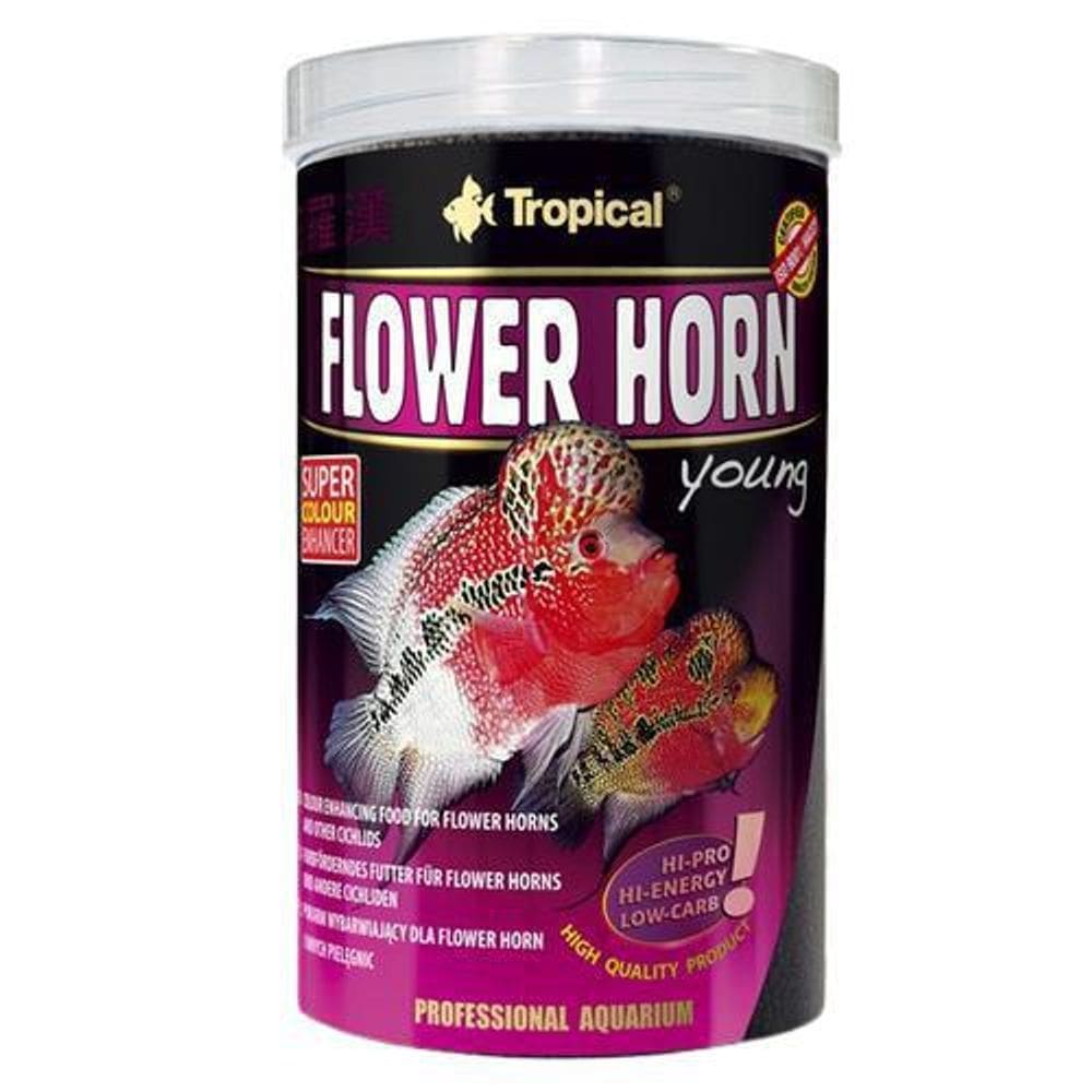 Ração tropical flower horn pellet young 380g