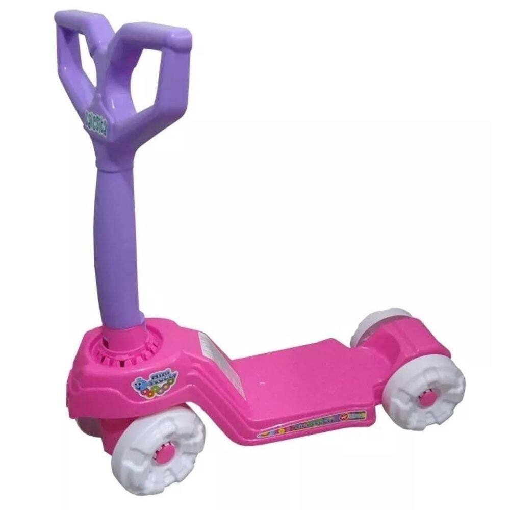 Brinquedo patinete infantil mini scooty rosa calesita 0917