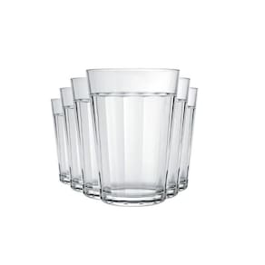 Jogo 6 copos americanos tradicional nadir de vidro 190 ml