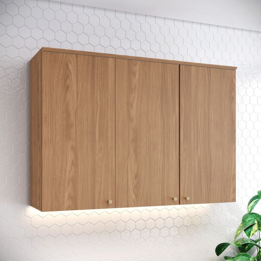 Armário Aéreo 3 Portas 120cm Requinte Henn