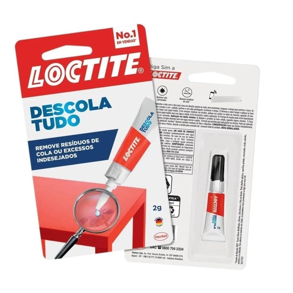 Descola tudo removedor de cola 2g loctite tira super bonder