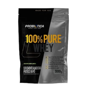 Whey protein refil probiotica 100% pure whey 900g iogurte