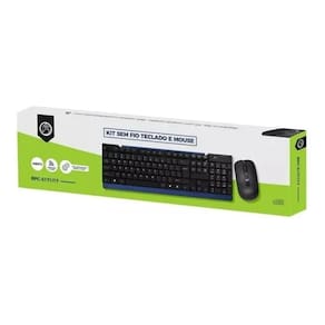 Kit teclado e mouse sem fio