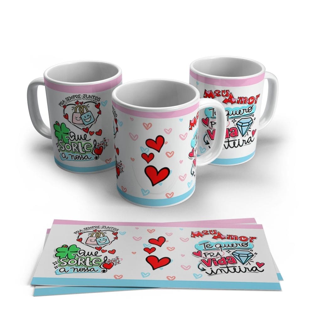 Caneca de Porcelana Dia dos Namorados Modelo 28