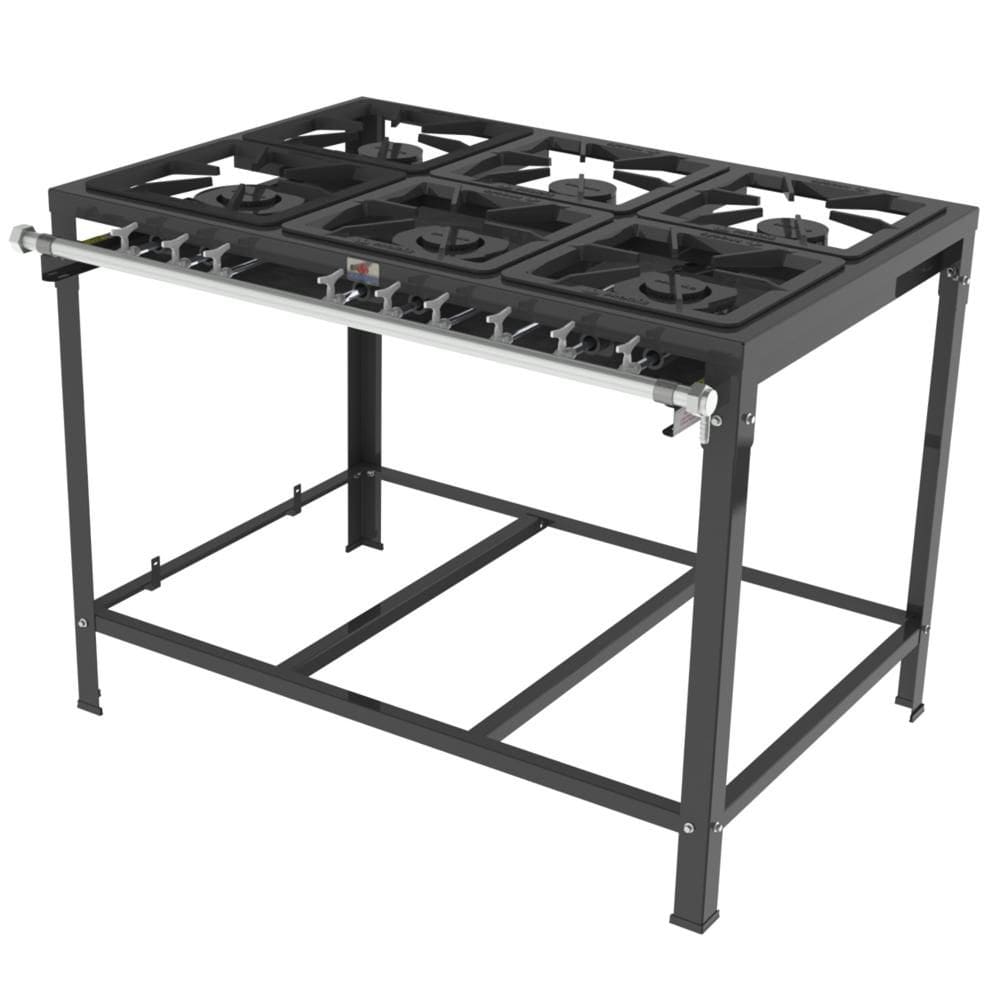 Fogão Progás 3 Queimadores Simples e 3 Duplos PMSD-63 G2
