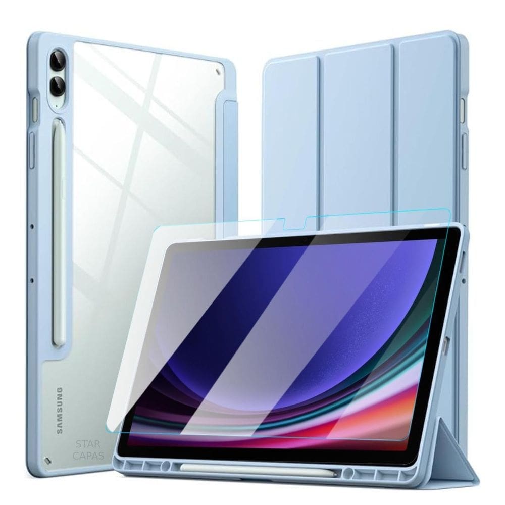 Capa slot + película para tablet samsung s9 ultra 14.6 x910