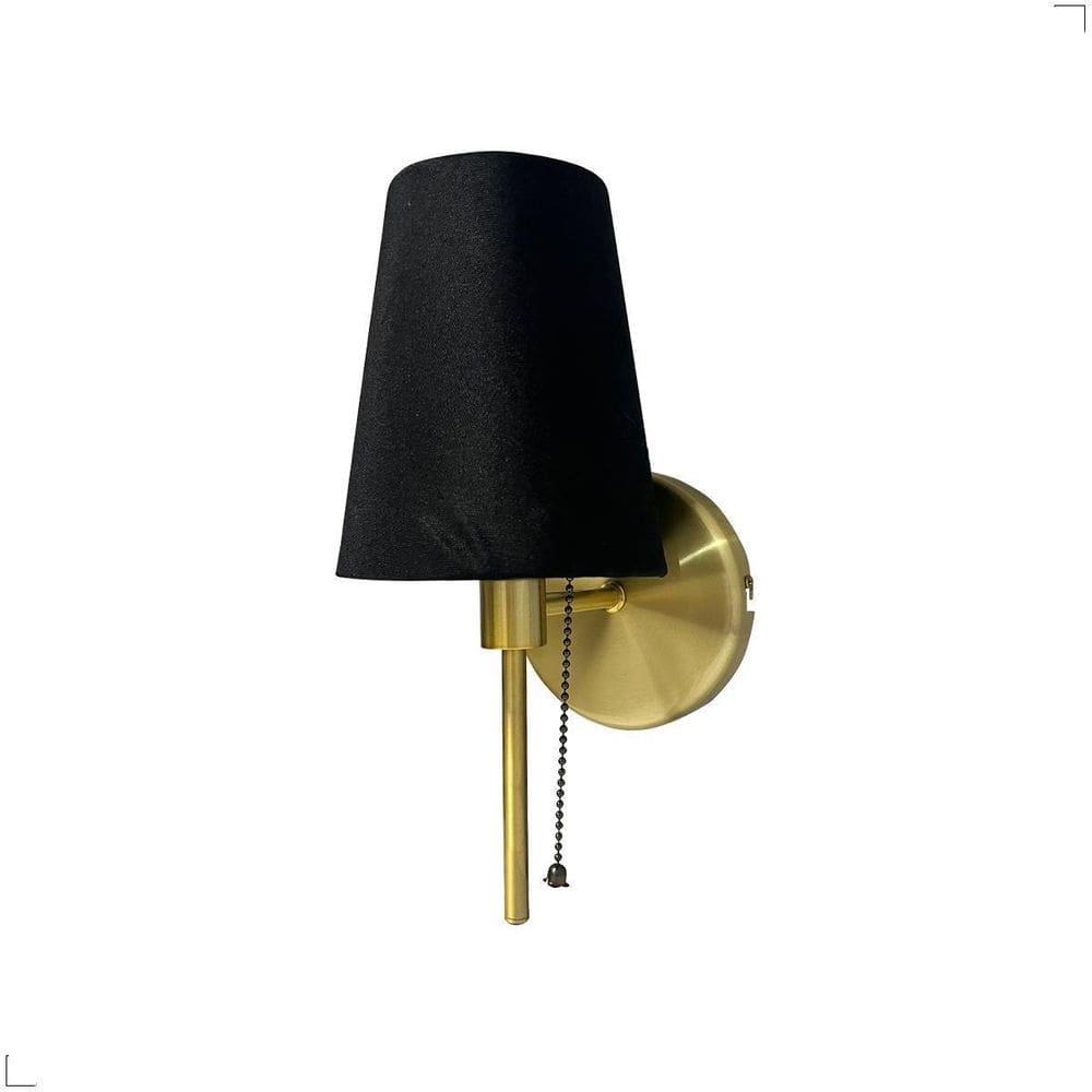 Arandela Cúpula Tecido Tocheiro String Lixado E27 Vintage