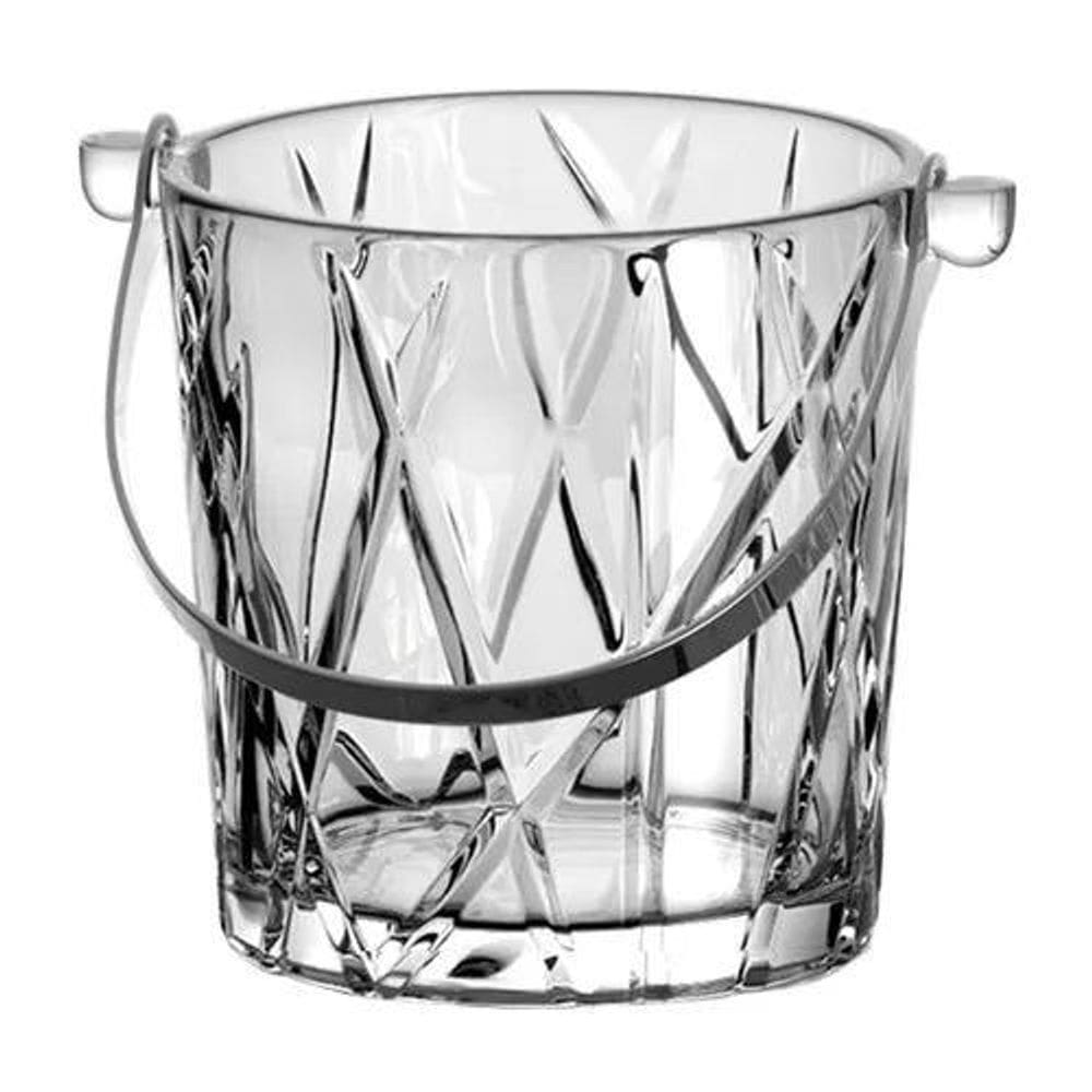 Balde gelo forest cristal pinça em aço inox 1l - l`hermitage