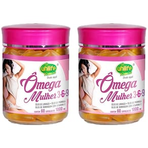 Ômega 3/6/9 mulher 2x 60 cápsulas  unilife