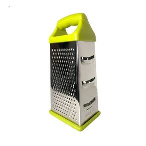 Ralador multifuncional 4 faces aço inox 9 rala fatia verde