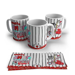 Caneca de Porcelana Dia dos Namorados Modelo 30