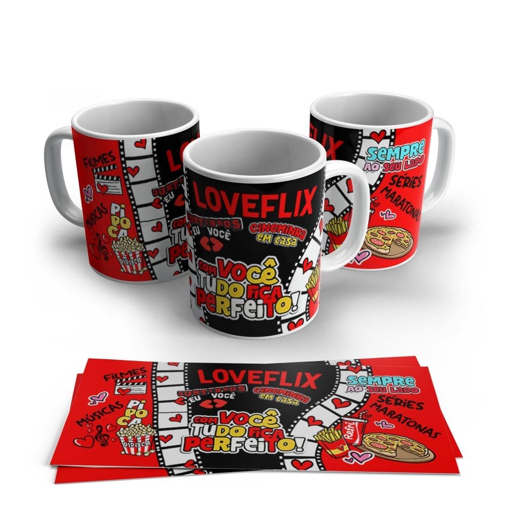 Caneca de Porcelana Dia dos Namorados Modelo 33