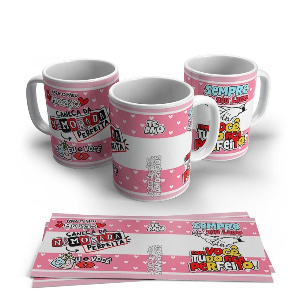 Caneca de Porcelana Dia dos Namorados Modelo 35