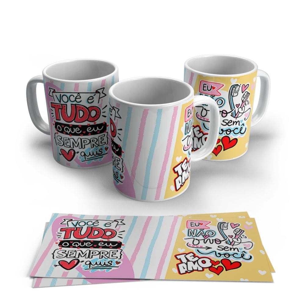 Caneca de Porcelana Dia dos Namorados Modelo 25