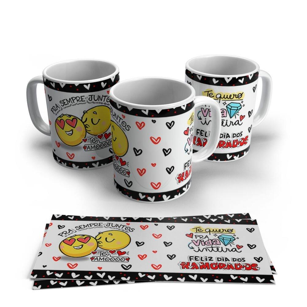 Caneca de Porcelana Dia dos Namorados Modelo 27