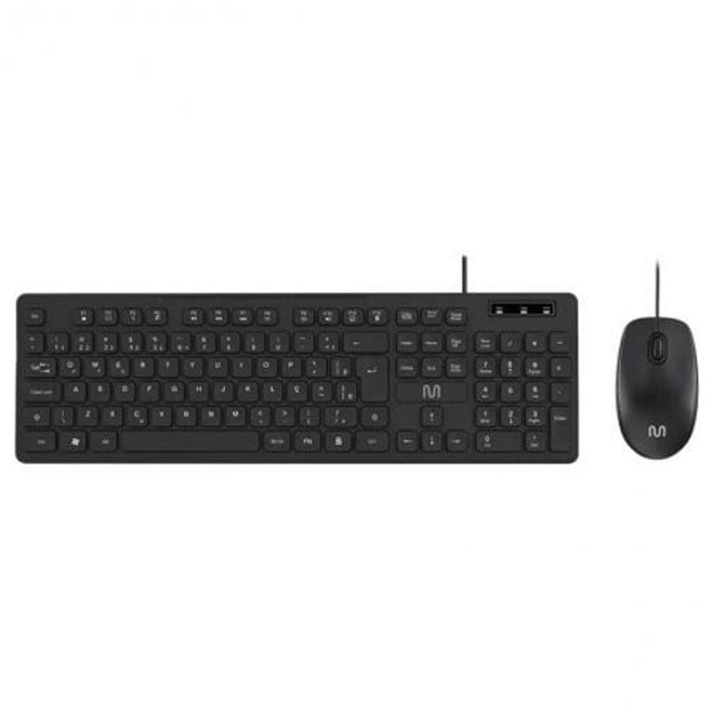 Teclado E Mouse Com Fio Usb 1200 Dpi Tc310 - Multi
