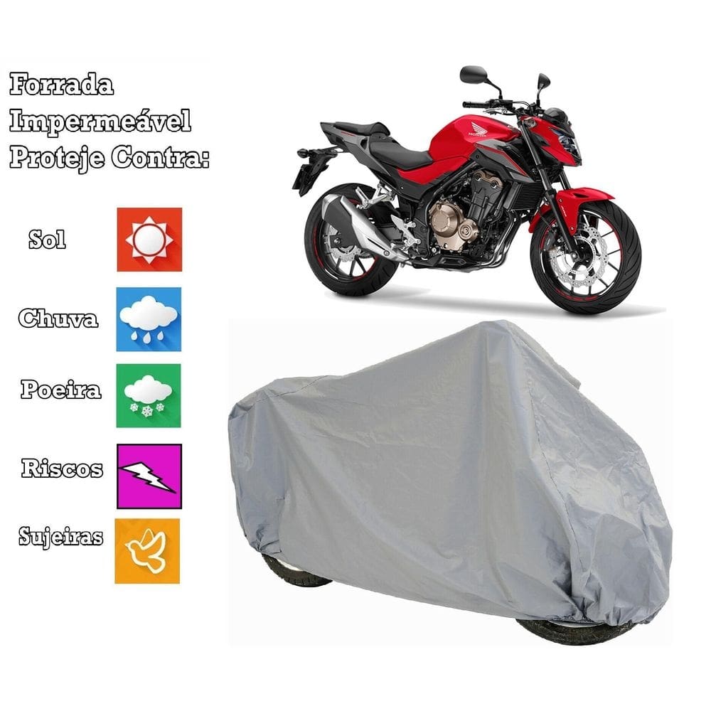 Capa cobrir moto honda cb 500f 100 % impermeável e 100%