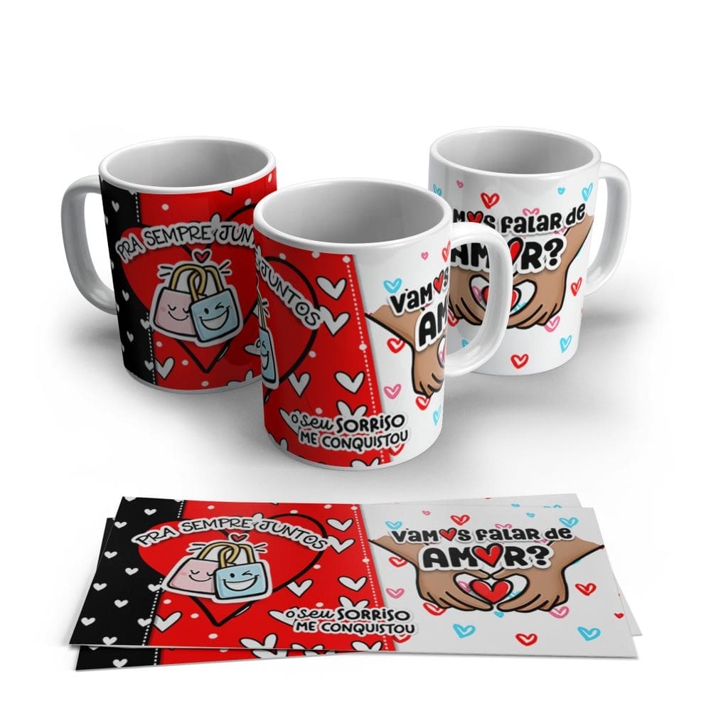 Caneca de Porcelana Dia dos Namorados Modelo 19