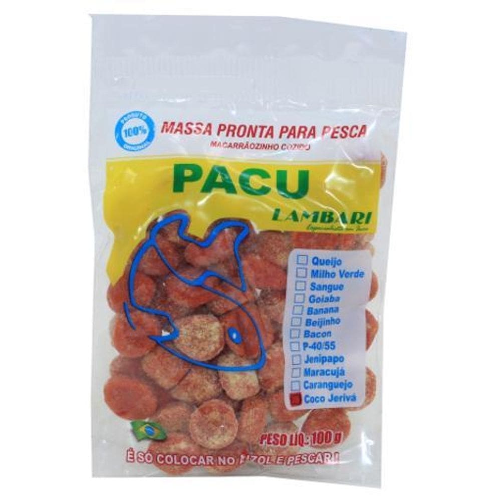 Massa Pesca Pronta Sabor Coco Jeriva Pacu Pesqueiro Rio Lago