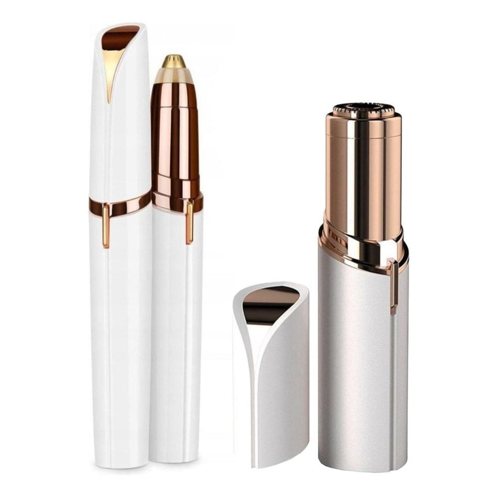 Kit caneta depiladora sobrancelha + batom depilador facial