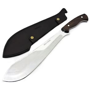 Facão Forjado Aço Alemão Kukri c/ Bainha - Lâm 31 cm.