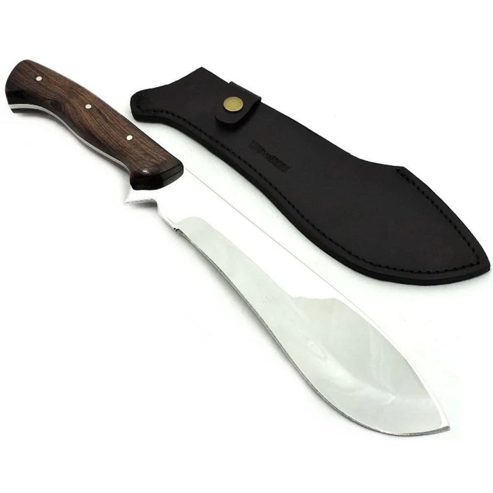 Faca/ Facão Kukri Artesanal Forjado Aço Alemão Lâm 23 cm.
