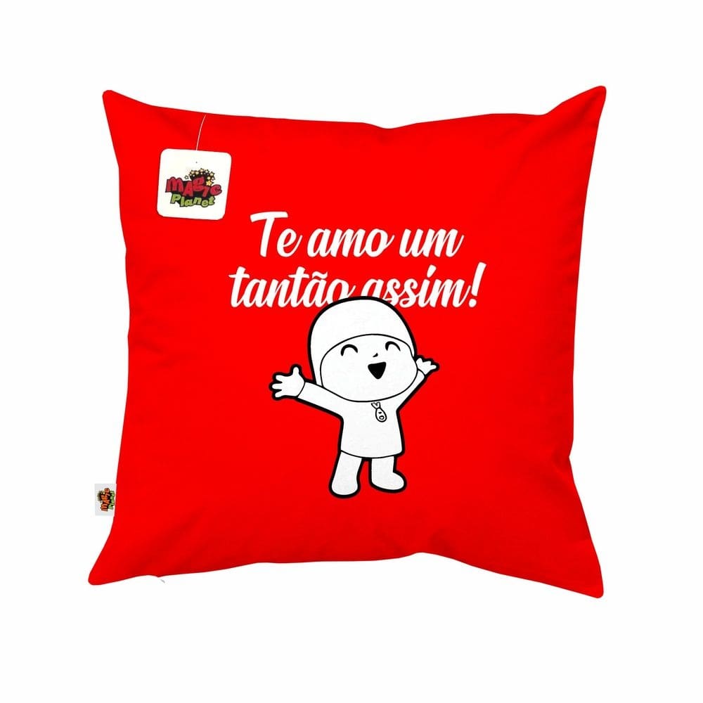 Almofada 40x40 Te Amo um Tantão Assim Presente Dia dos Namorados