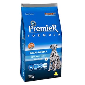 Ração Premier Fórmula Cães Adultos Raças Médias Frango 15Kg