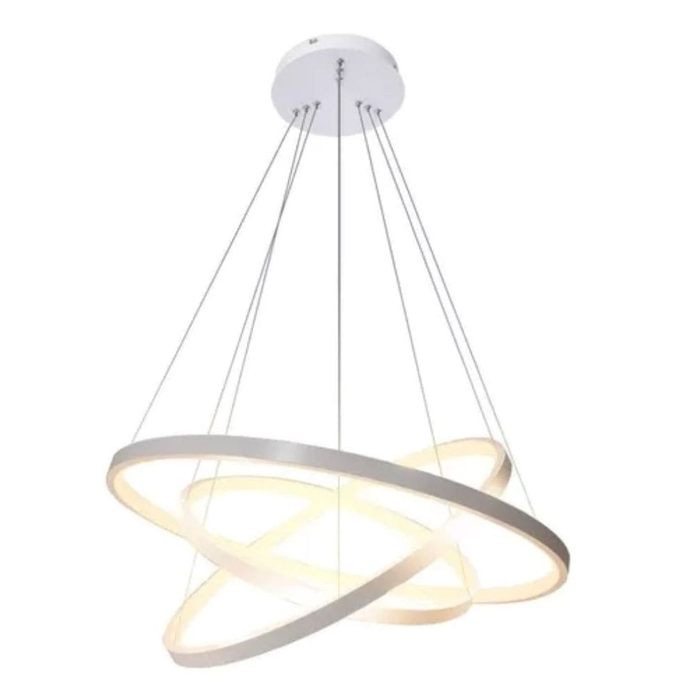 Lustre Luminária De Teto 3 Led Casa Decoração Luz Lampada
