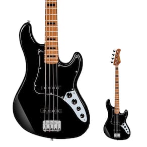 Baixo Ativo 4 Cordas Jazz Bass Cort GB64JJ BK Preto