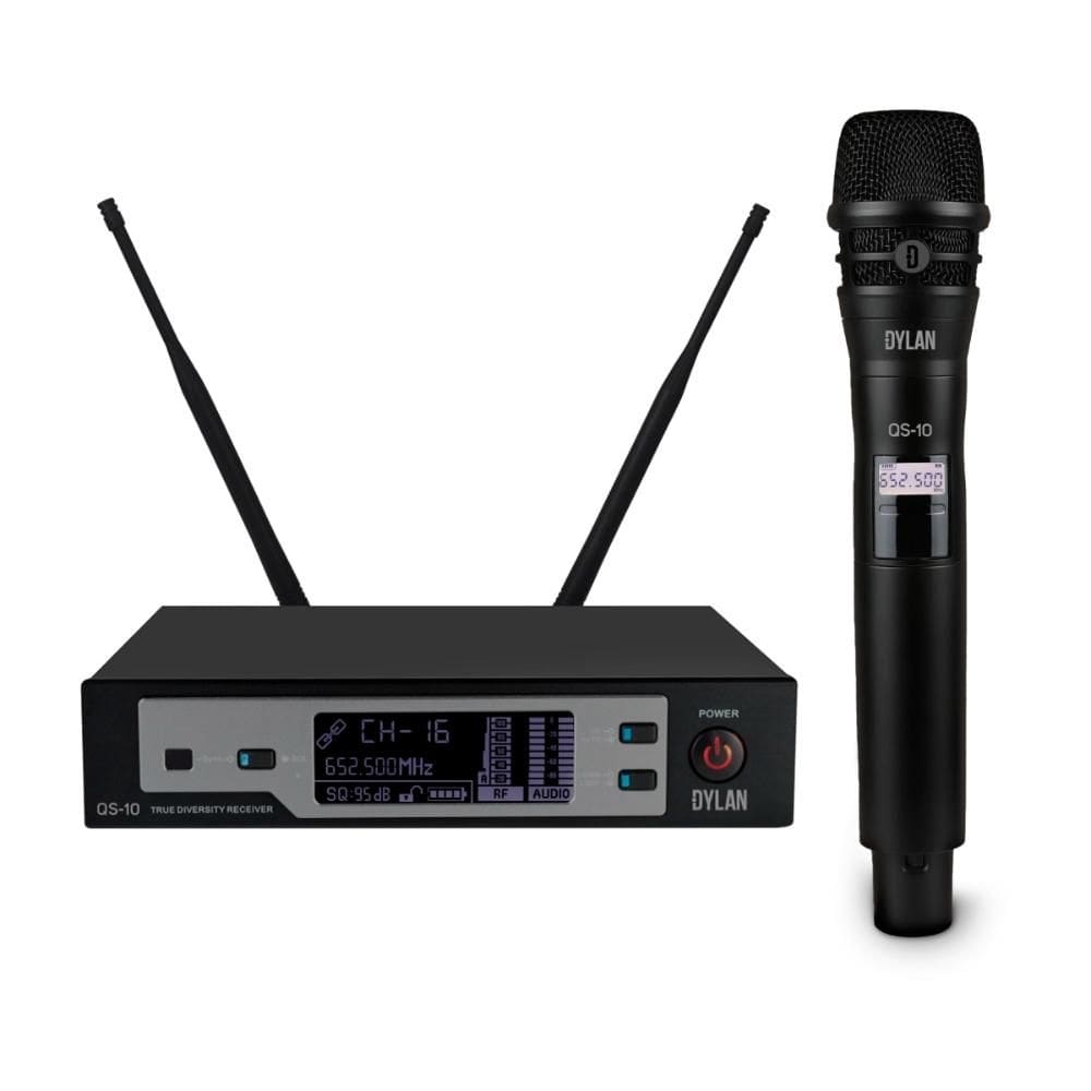 Microfone sem Fio Dylan QS-10 Antenas True Diversity