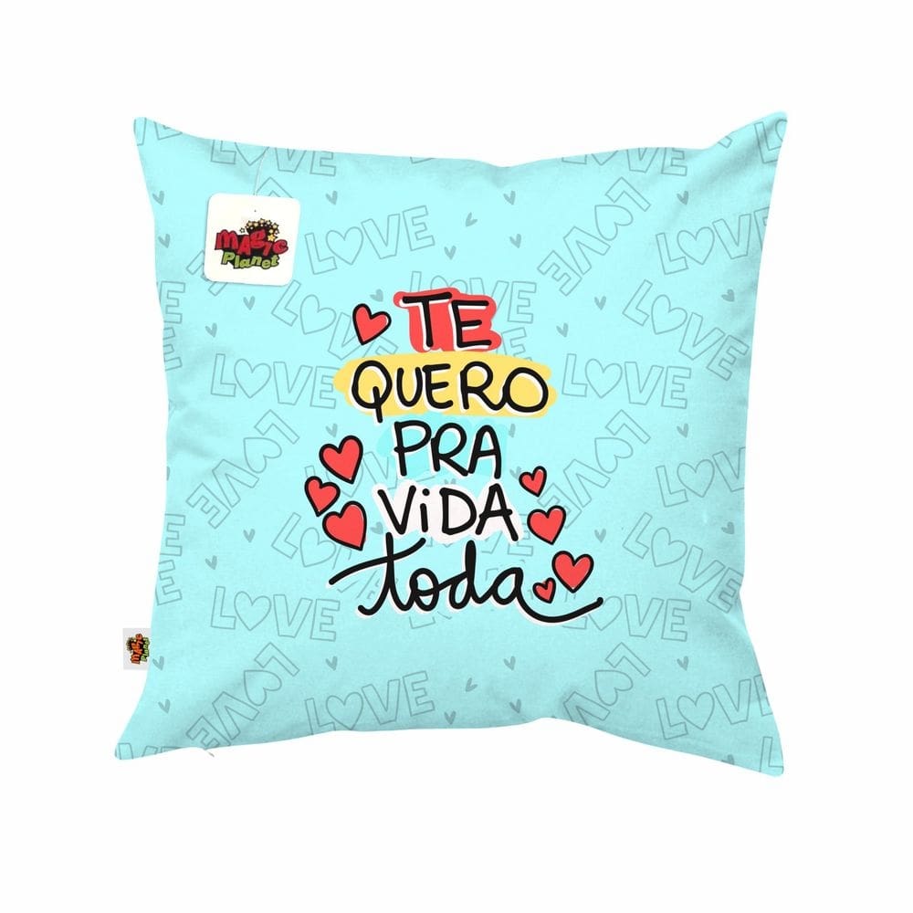 Almofada 40x40 Te Quero Pra Vida Toda Presente Dia dos Namorados