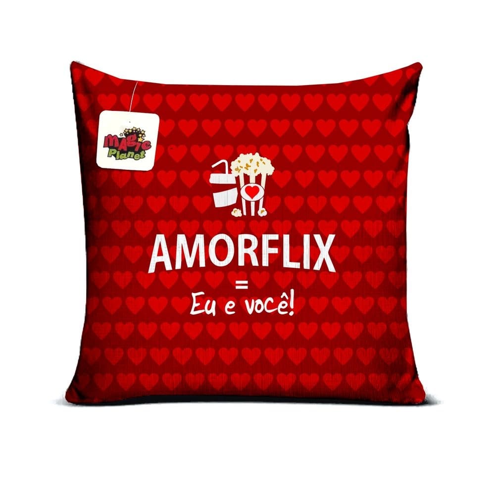 Almofada 40x40 Amorflix Presente Dia dos Namorados