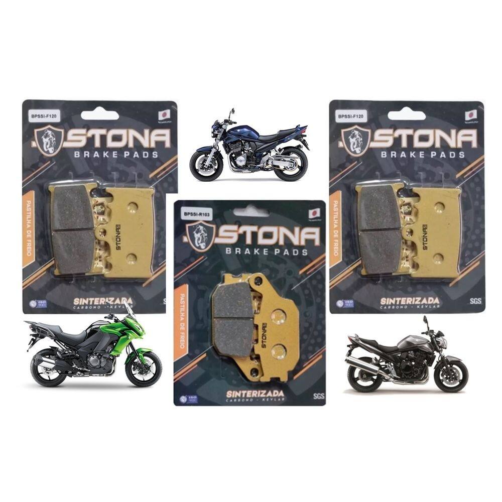 Jg Pastilha Freio Stona Dianteira/Traseira Versys 1000 12-18