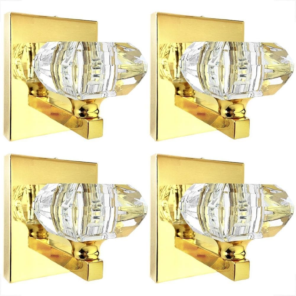 Kit 4 Arandela Cristal Dourado Brilhoso Cindy Banheiro Bet40